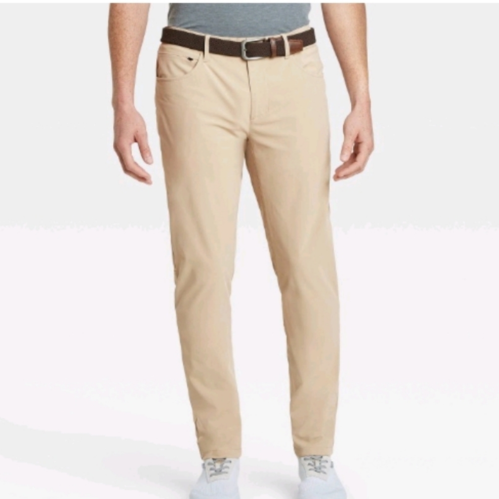 Men's Golf Slim Pants - All In Motion - Khaki - Size 38x30